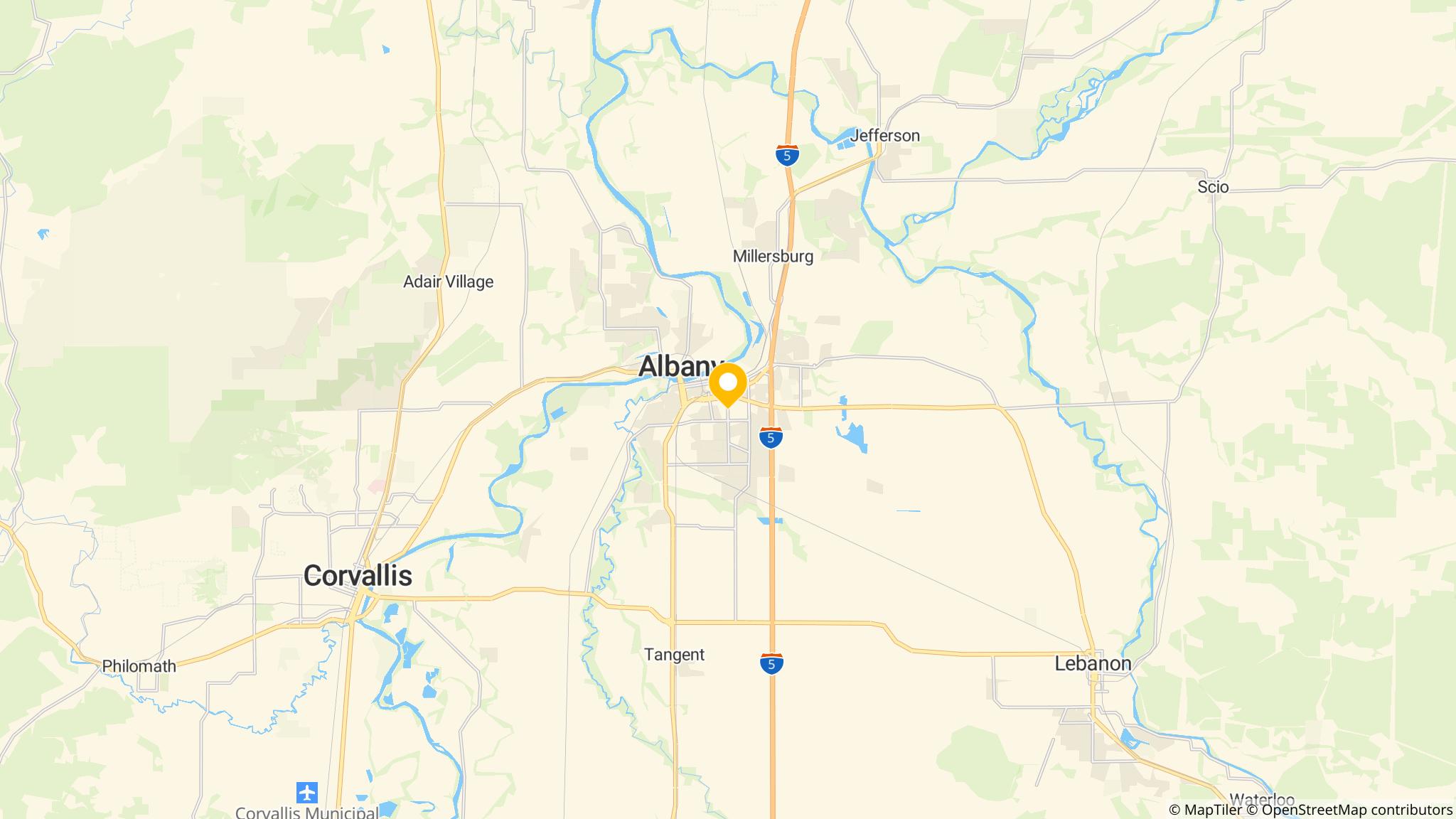 Street map of the ATM area