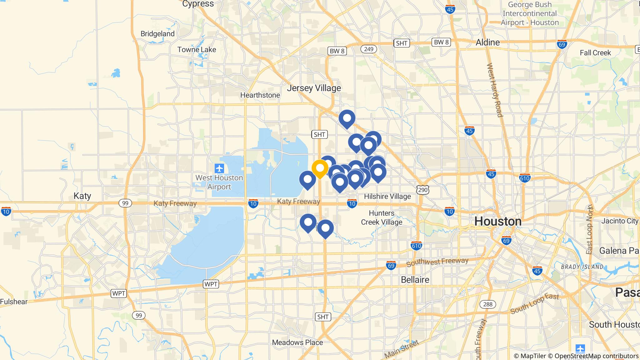 Street map of the ATM area
