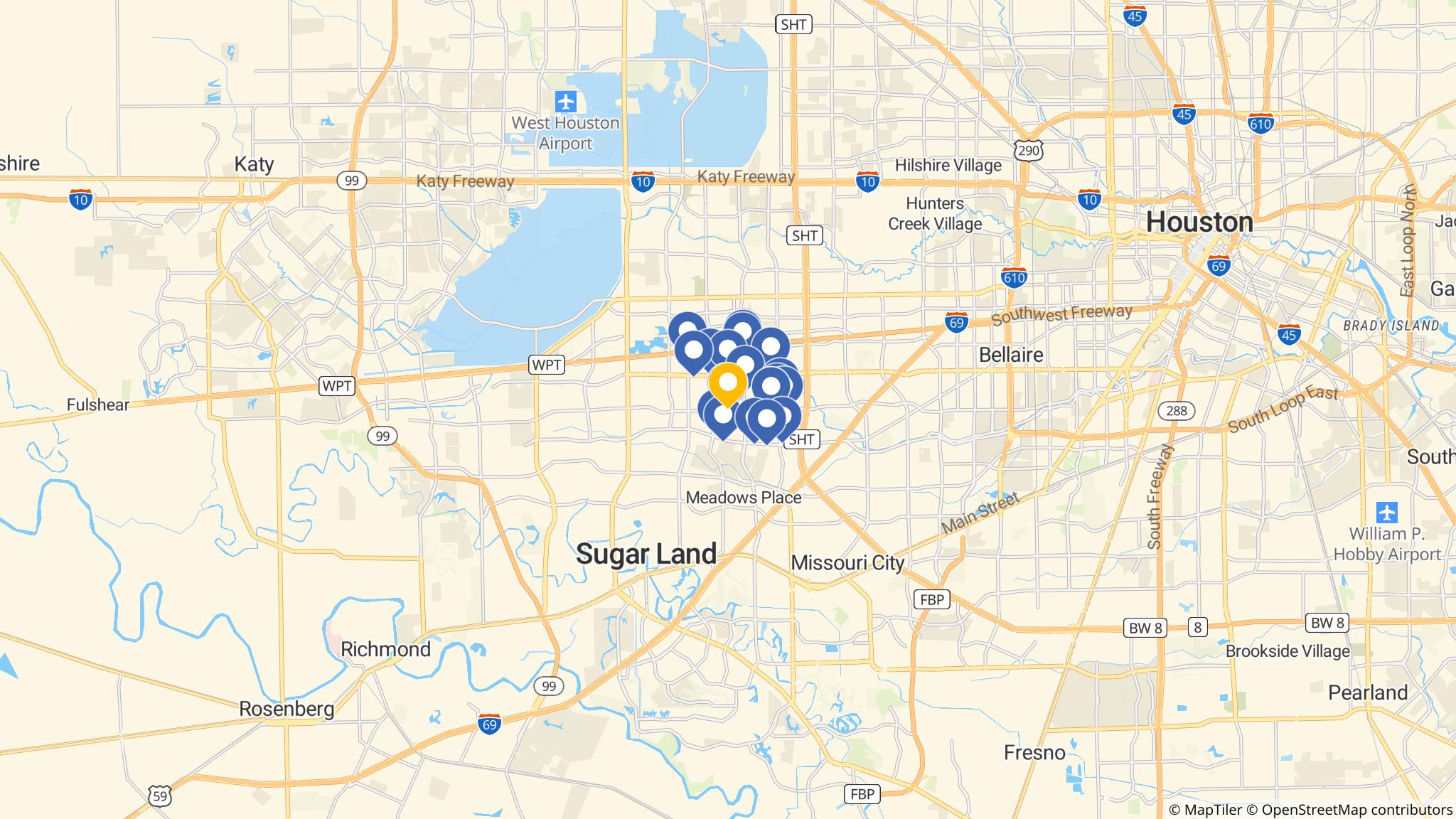 Street map of the ATM area