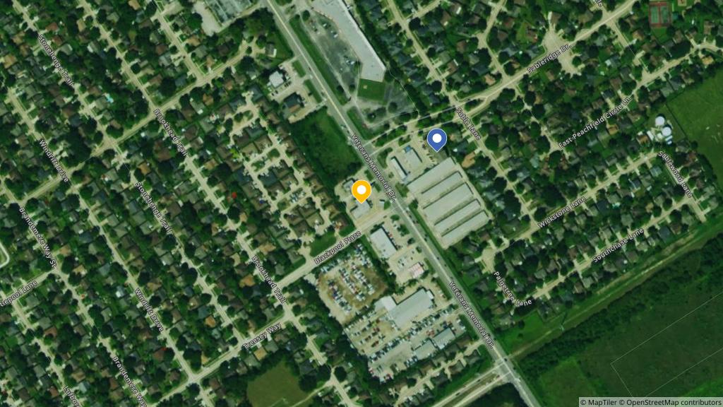 Satellite photo of the location