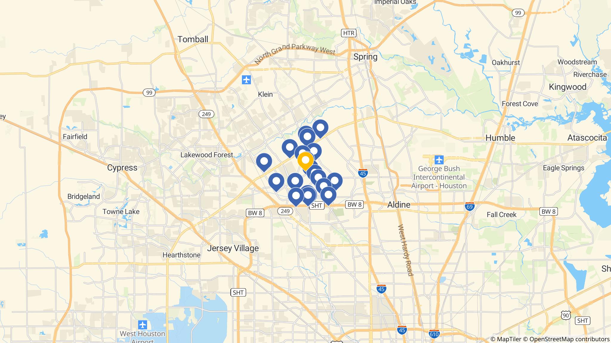 Street map of the ATM area