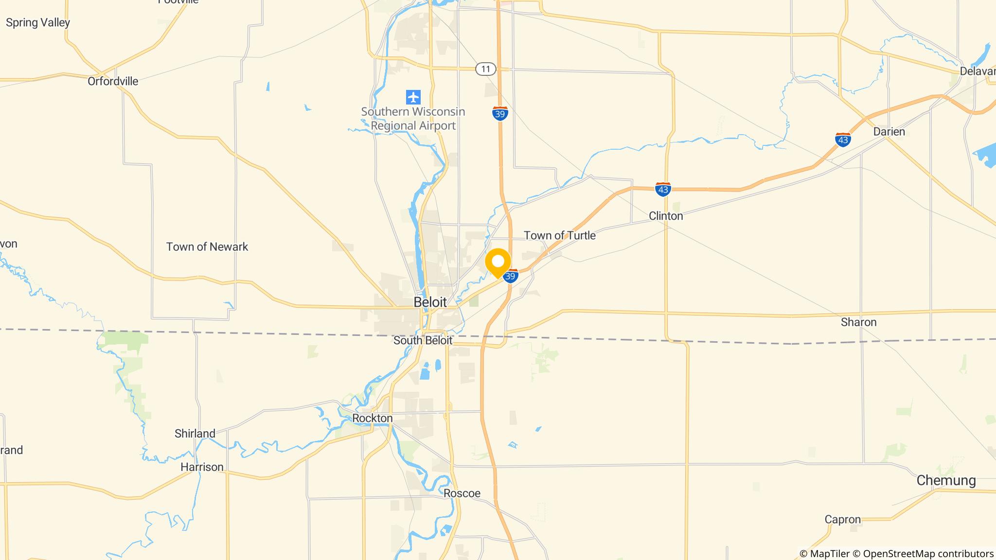 Street map of the ATM area