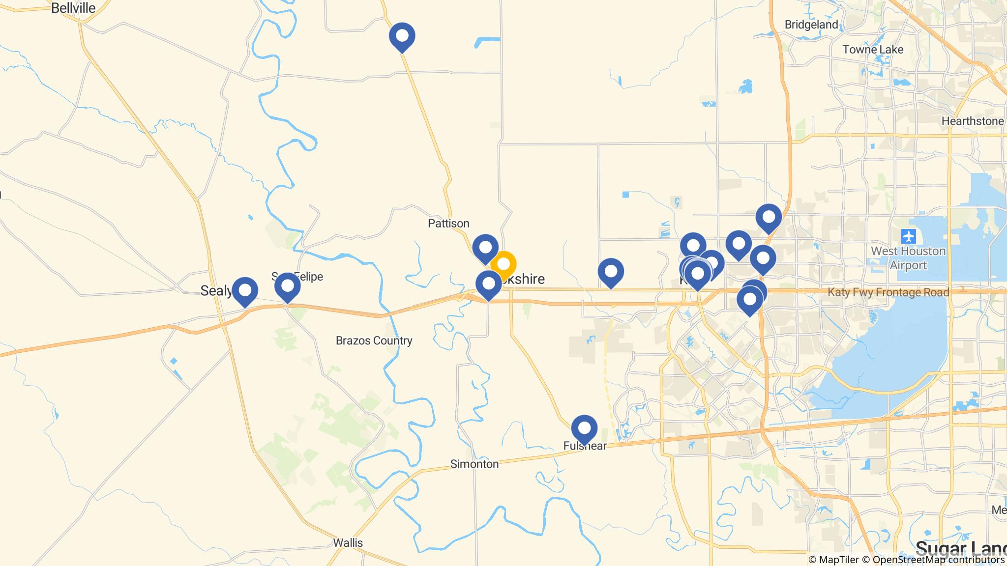 Street map of the ATM area