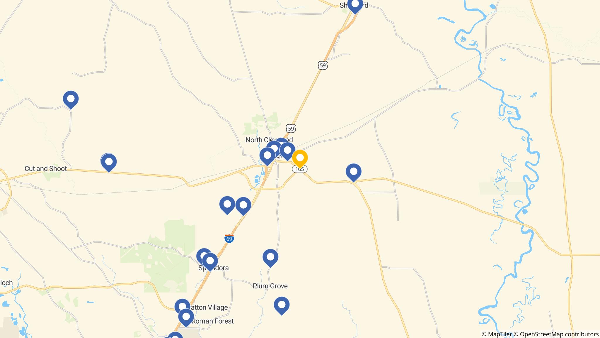 Street map of the ATM area