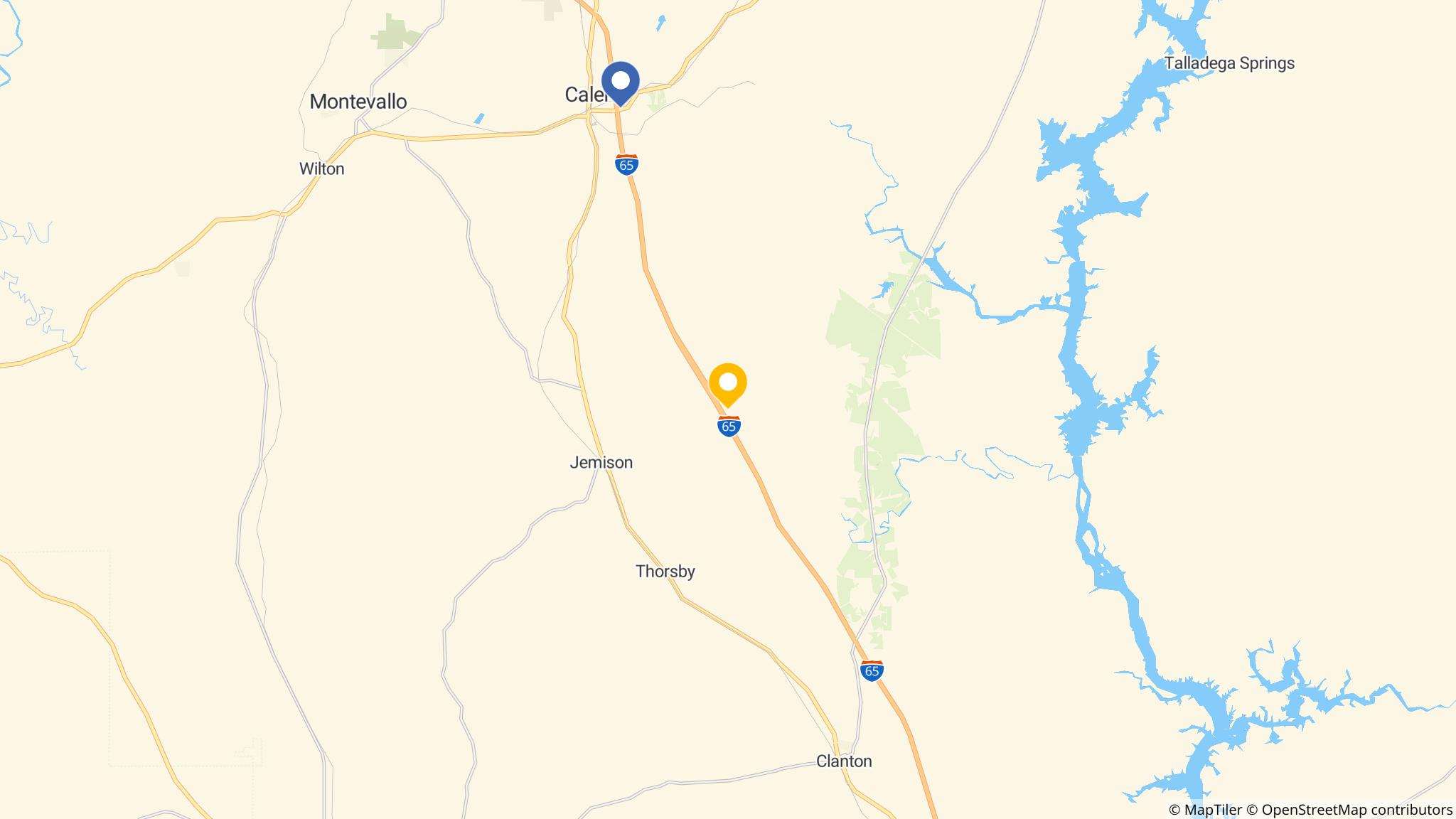 Street map of the ATM area