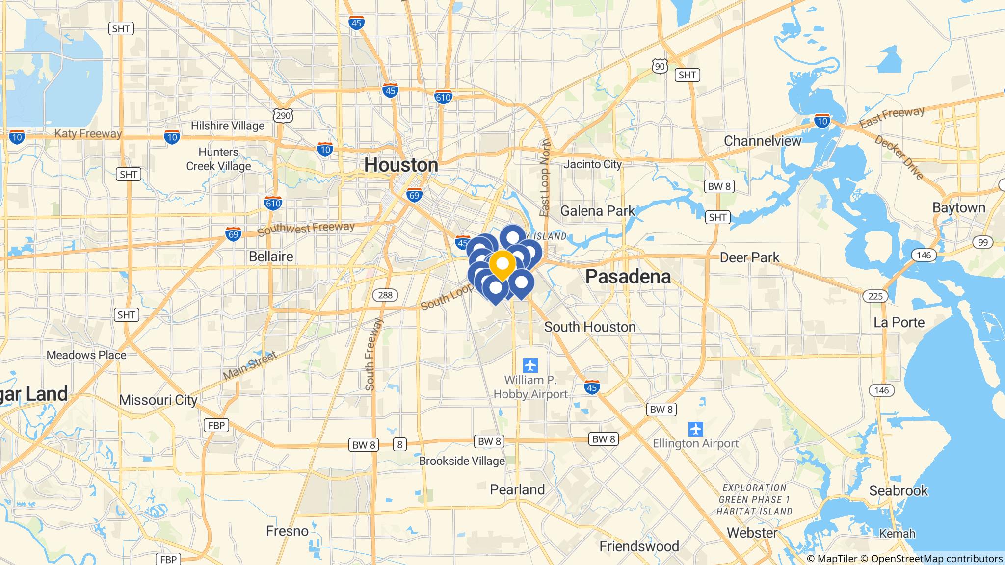 Street map of the ATM area