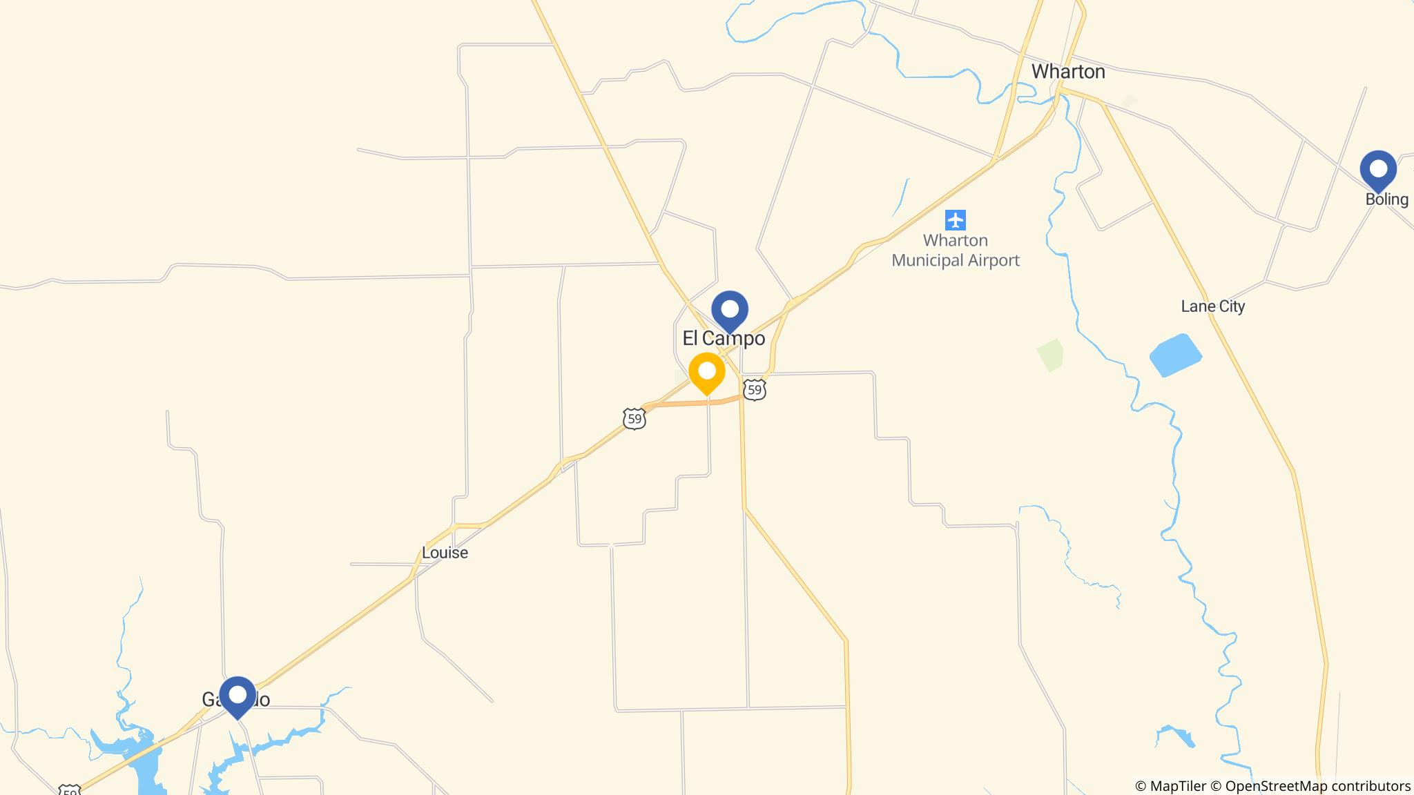 Street map of the ATM area