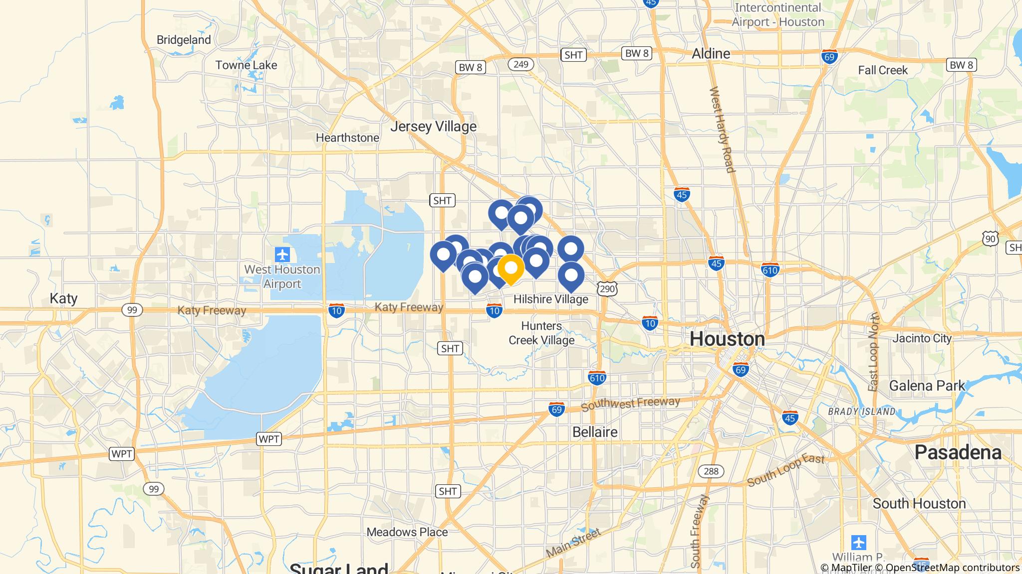 Street map of the ATM area