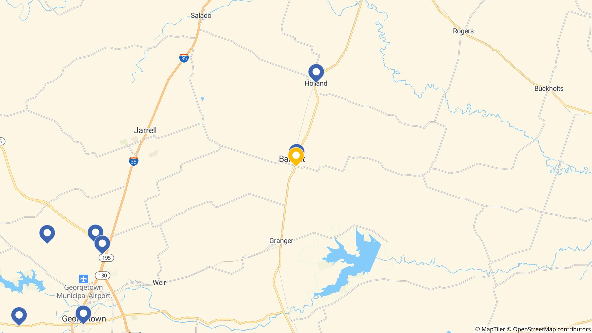 Street map of the ATM area