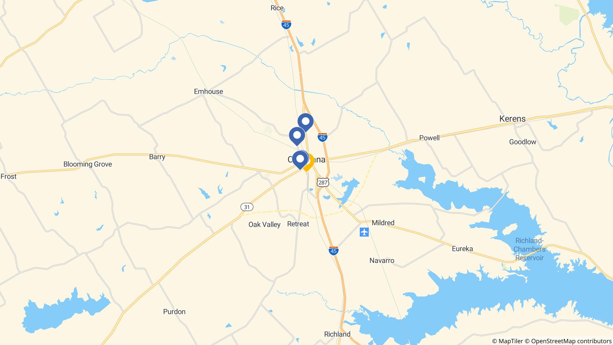 Street map of the ATM area
