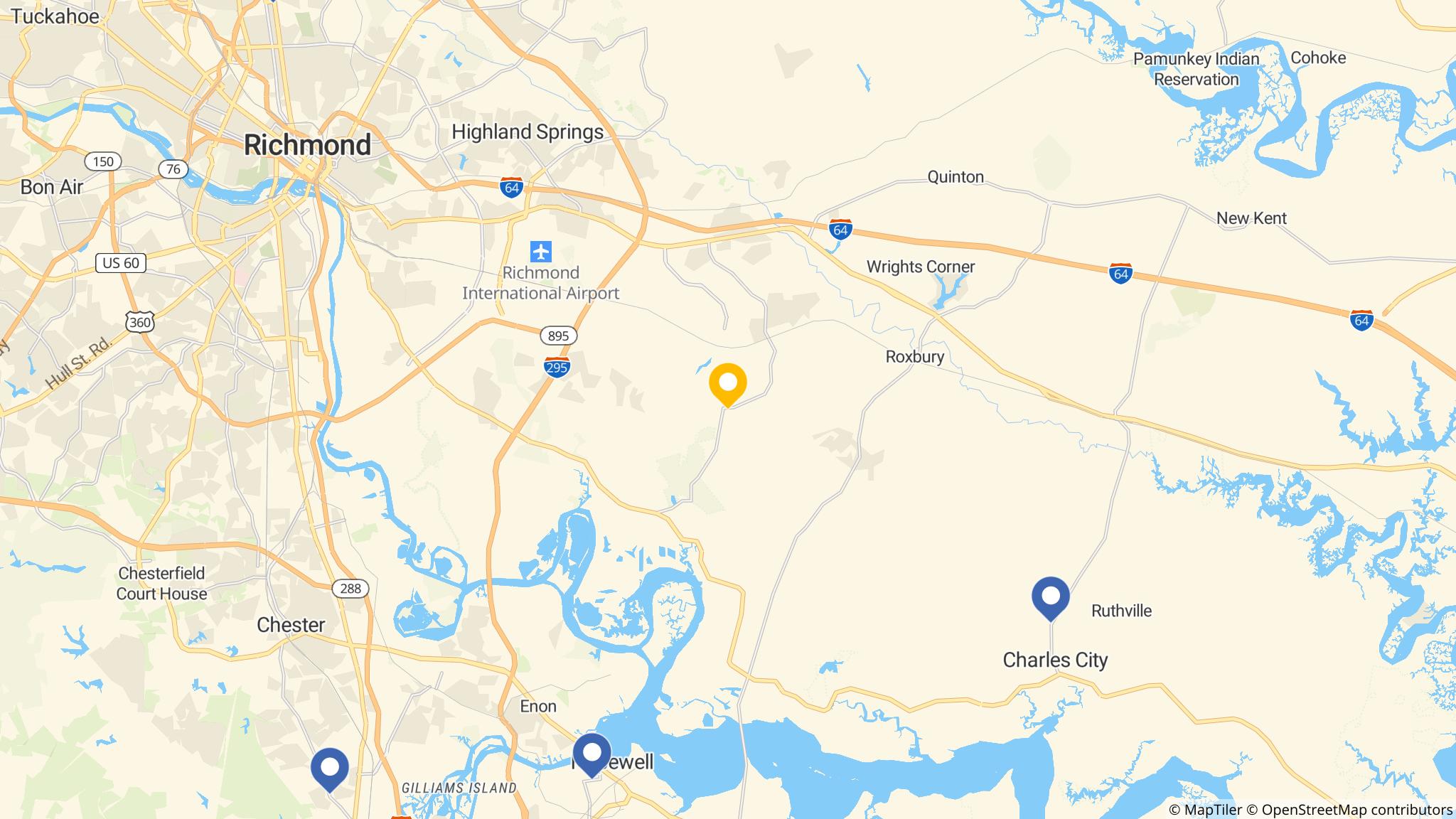 Street map of the ATM area