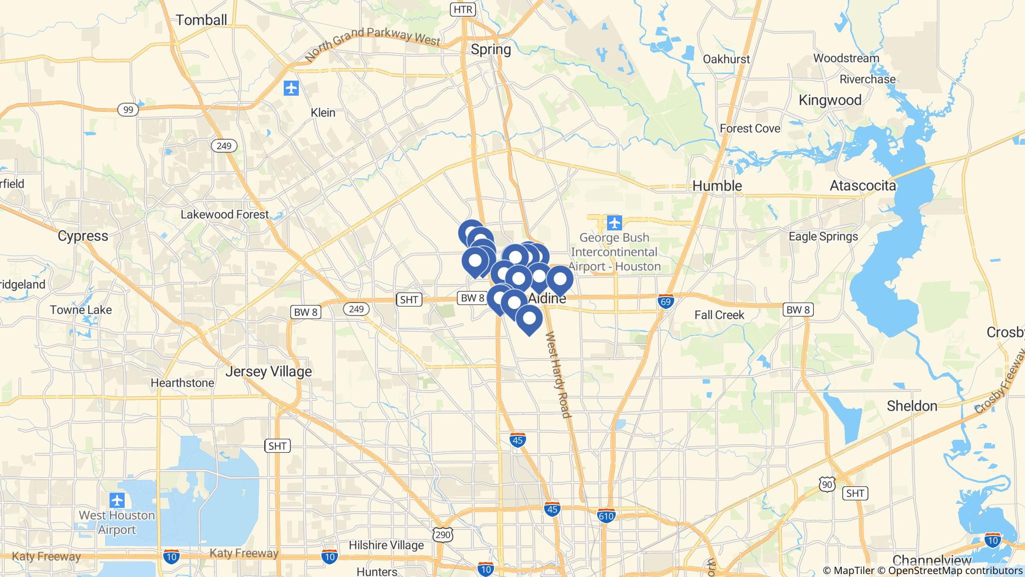 Street map of the ATM area