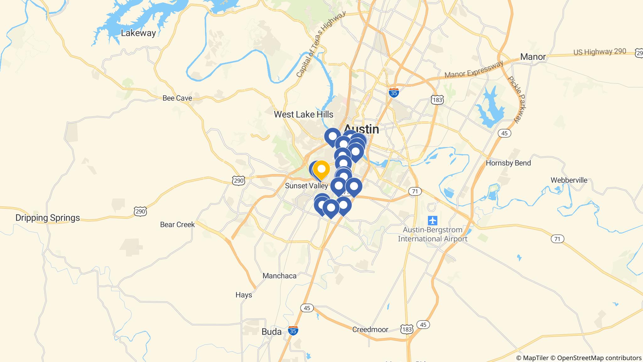 Street map of the ATM area