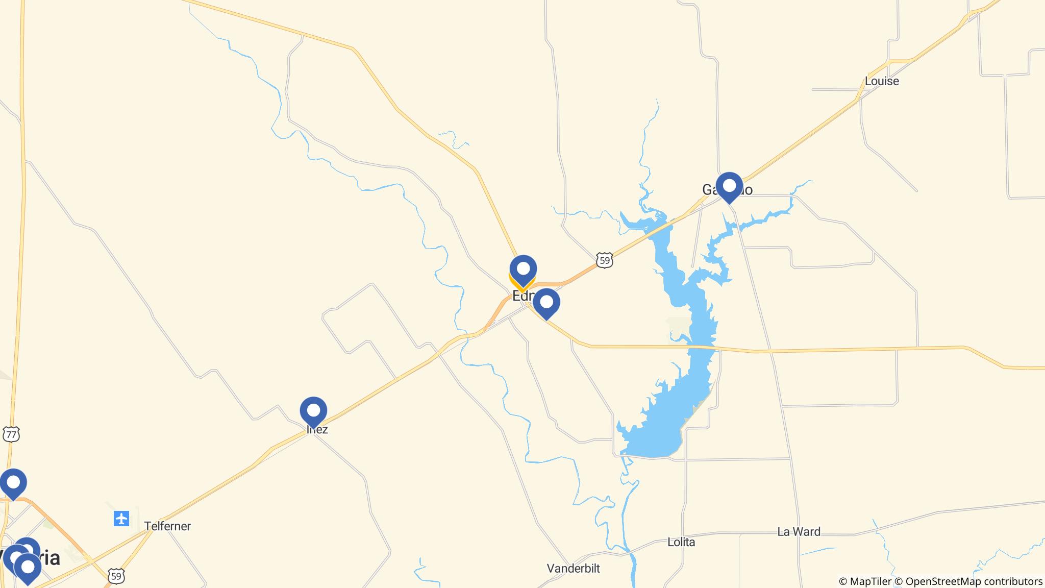 Street map of the ATM area