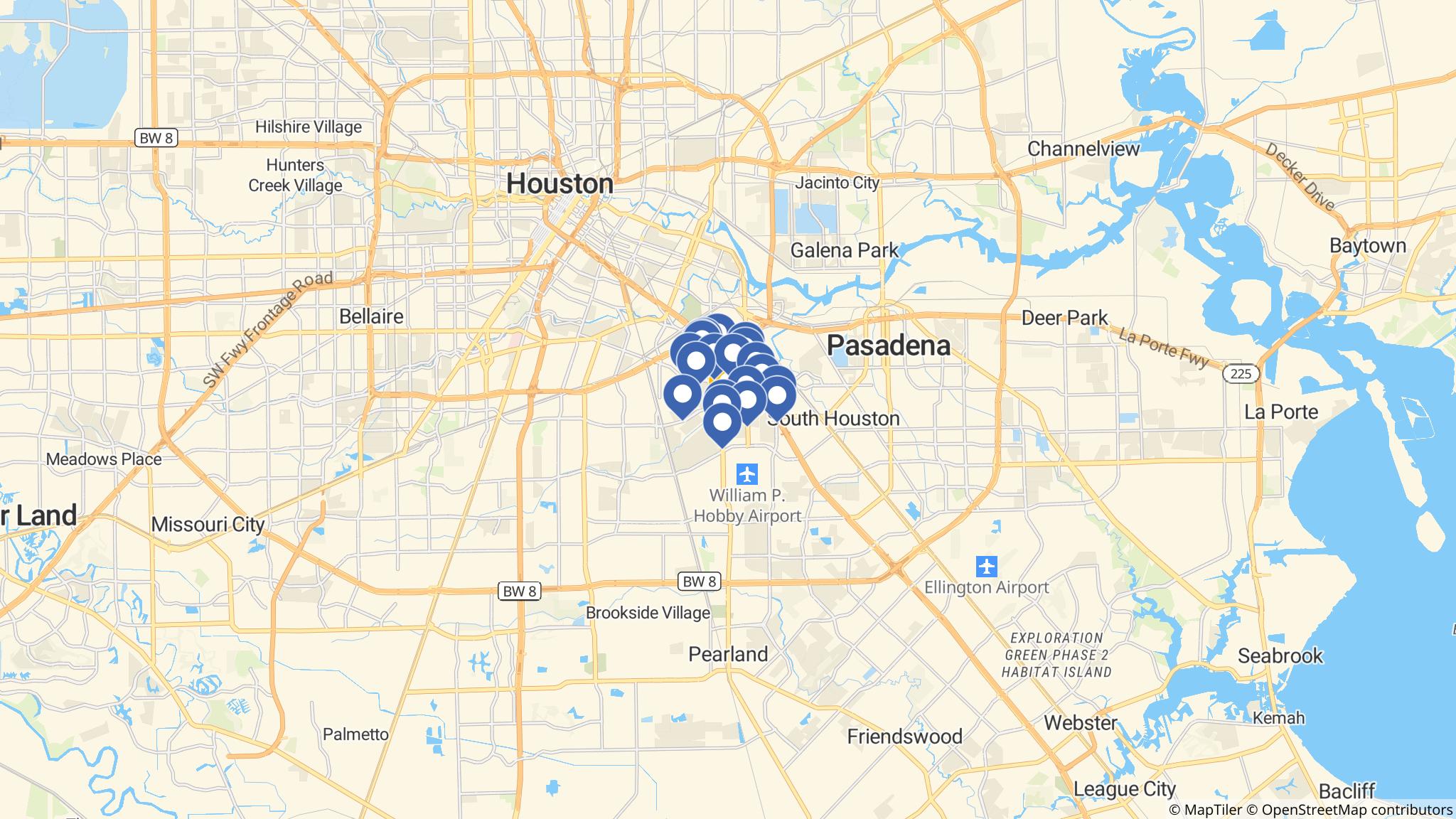 Street map of the ATM area