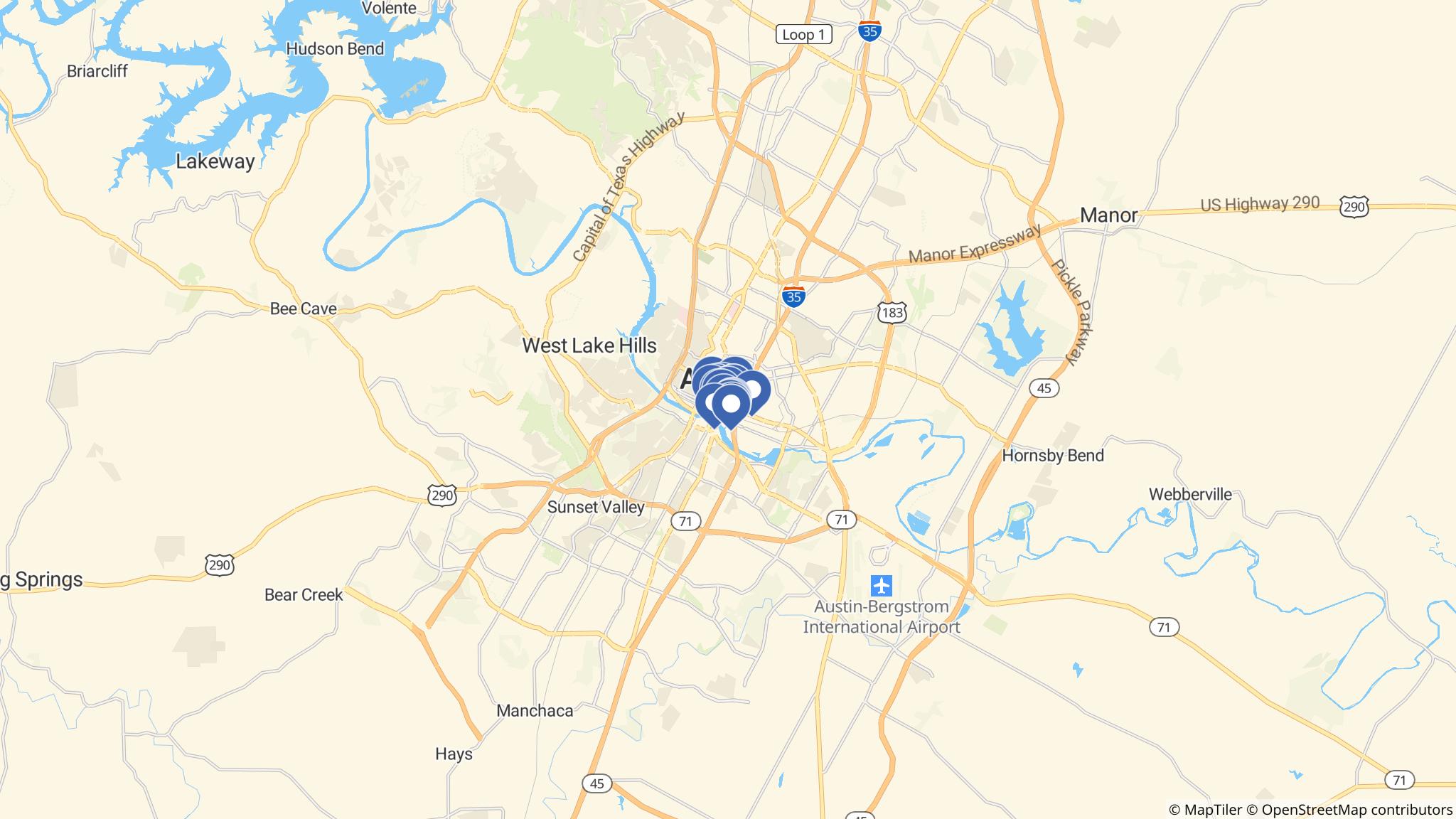Street map of the ATM area