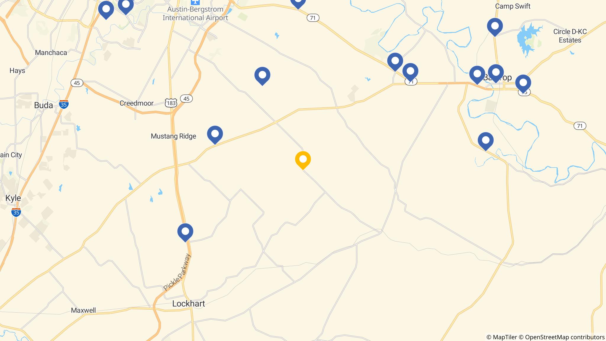 Street map of the ATM area