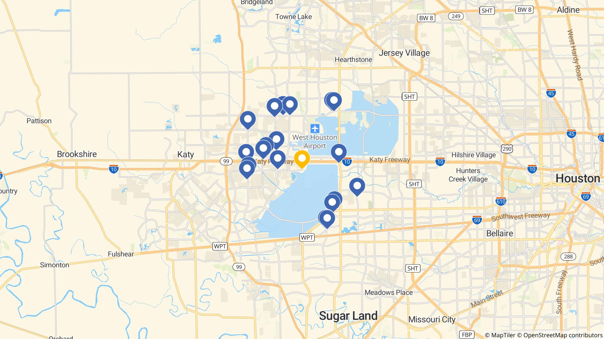 Street map of the ATM area