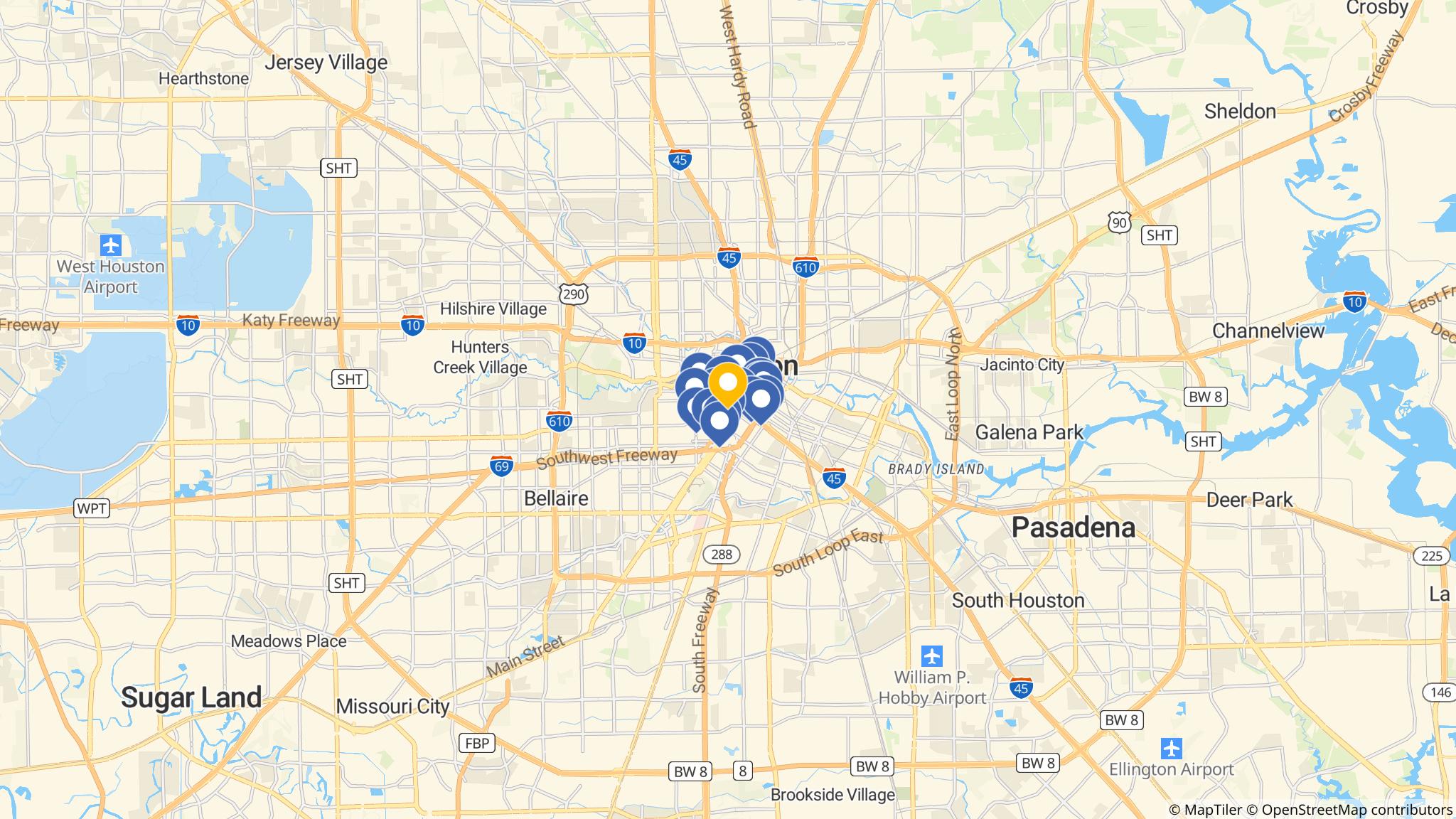 Street map of the ATM area