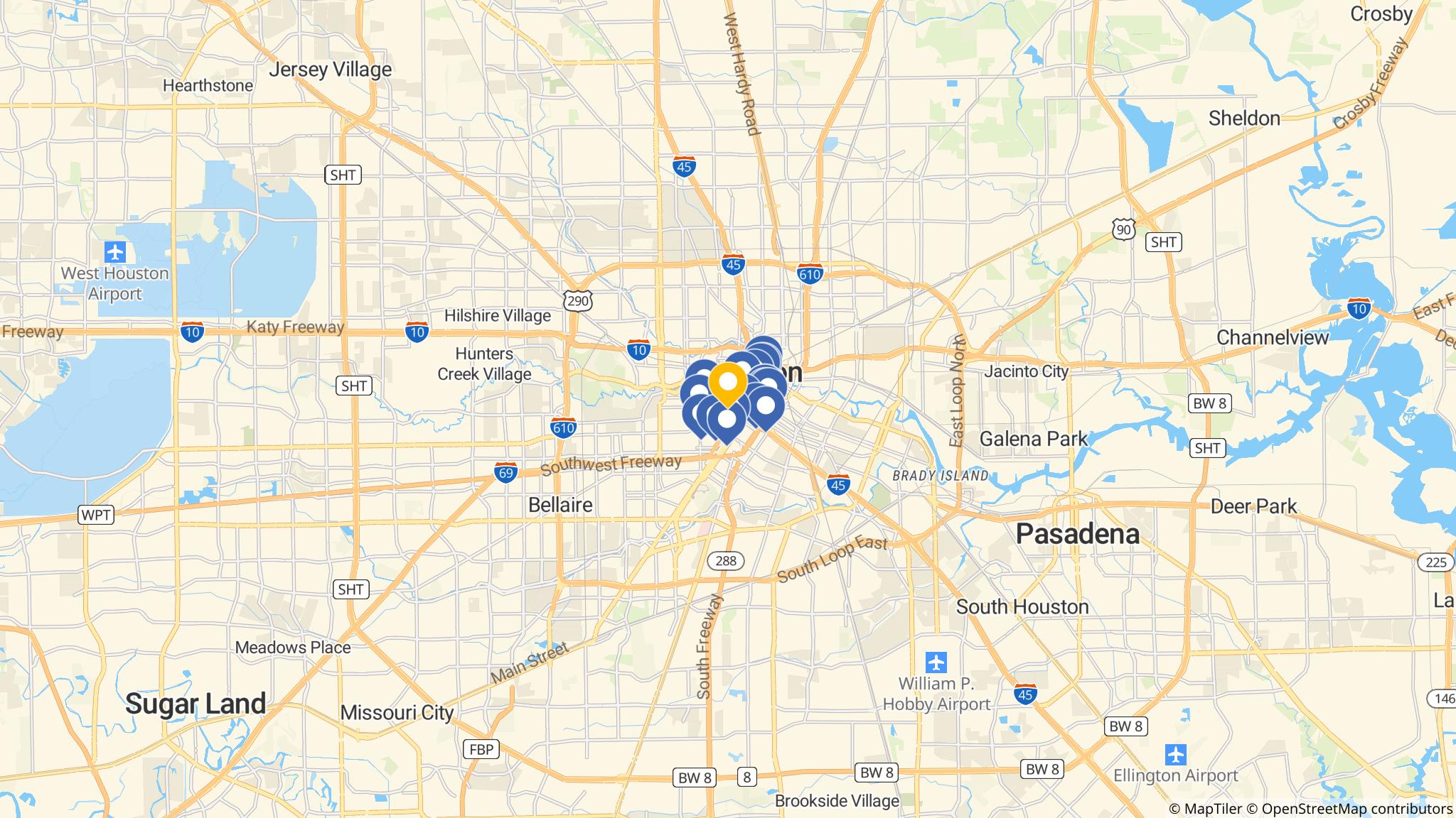 Street map of the ATM area