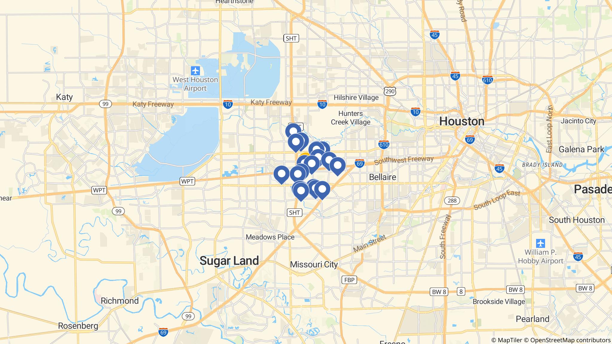 Street map of the ATM area