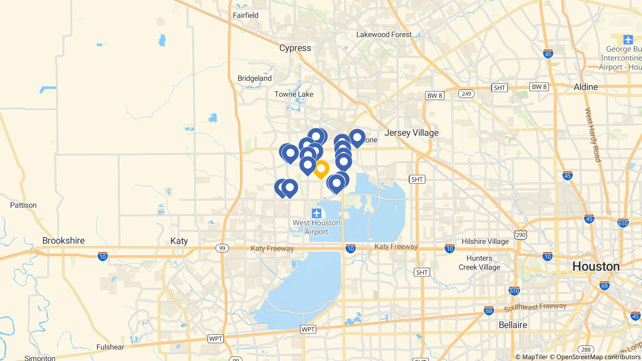 Street map of the ATM area