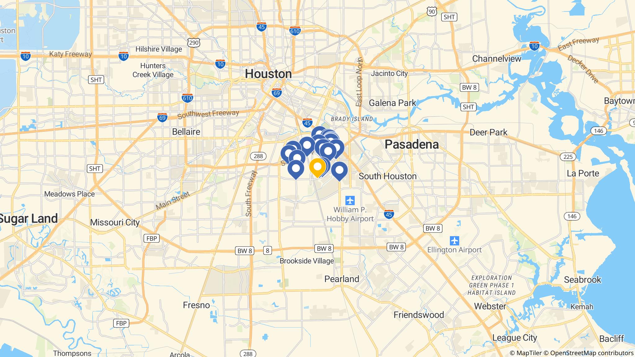 Street map of the ATM area