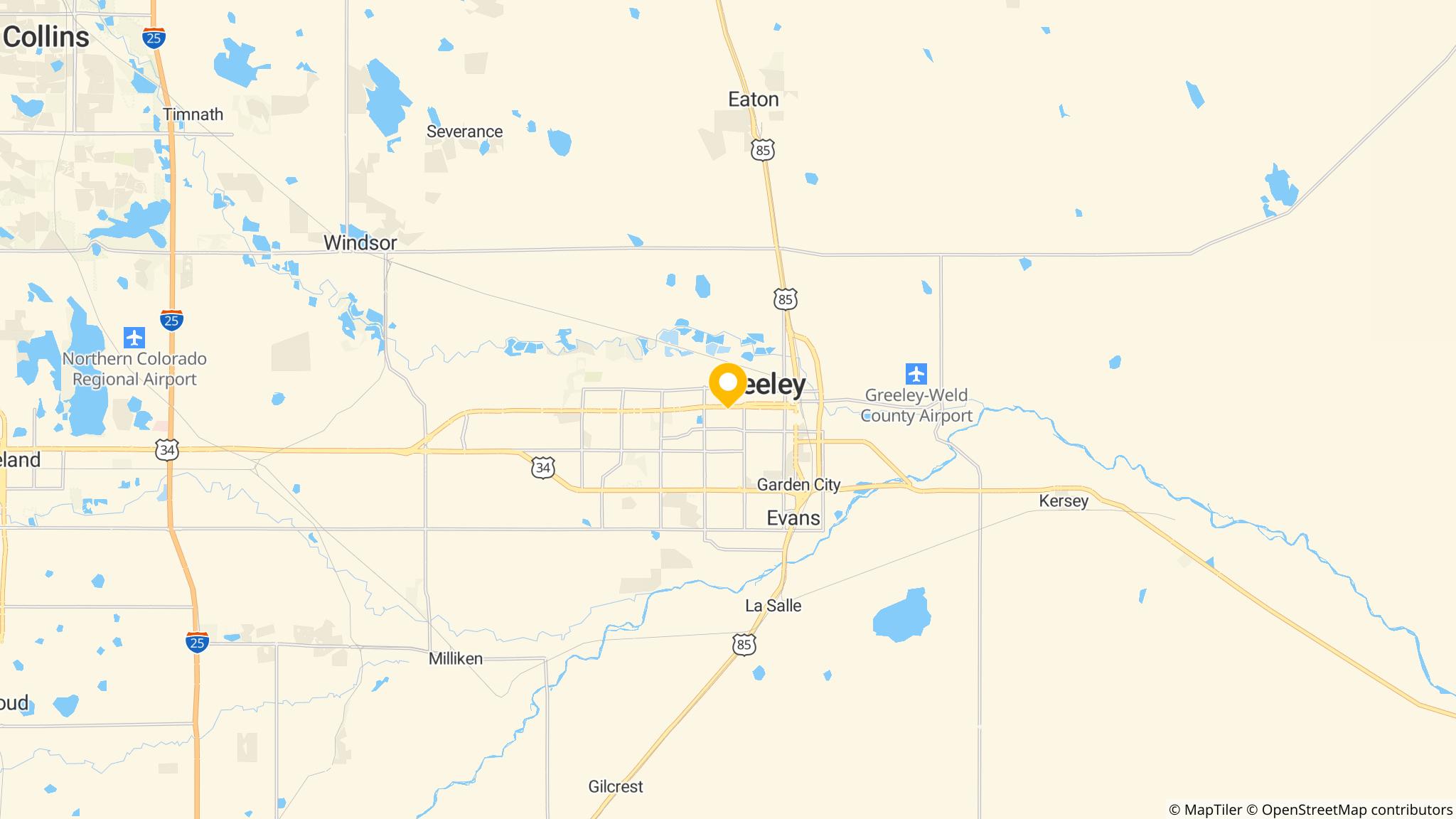 Street map of the ATM area