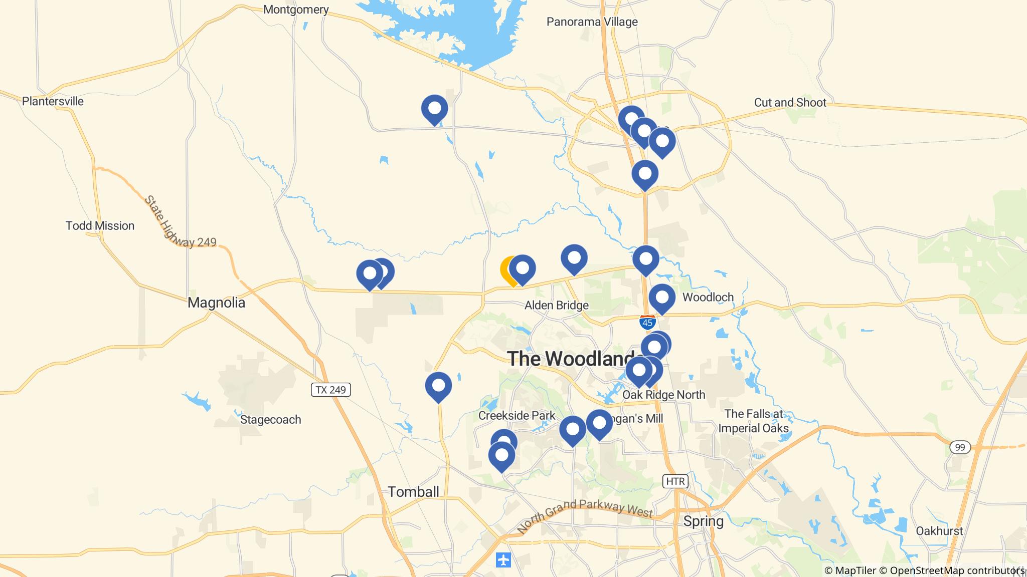 Street map of the ATM area