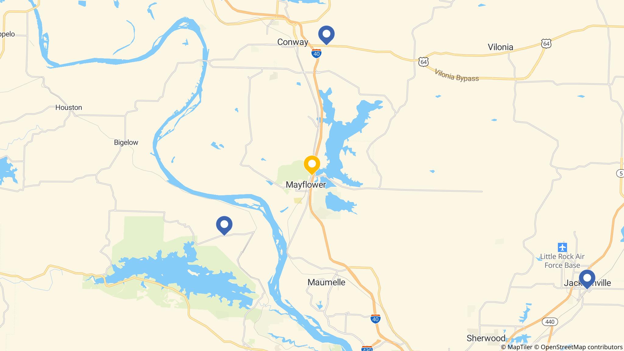 Street map of the ATM area