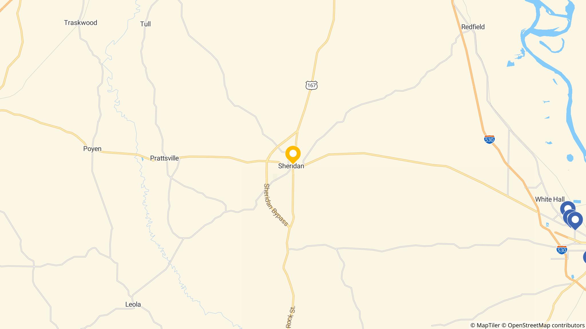 Street map of the ATM area