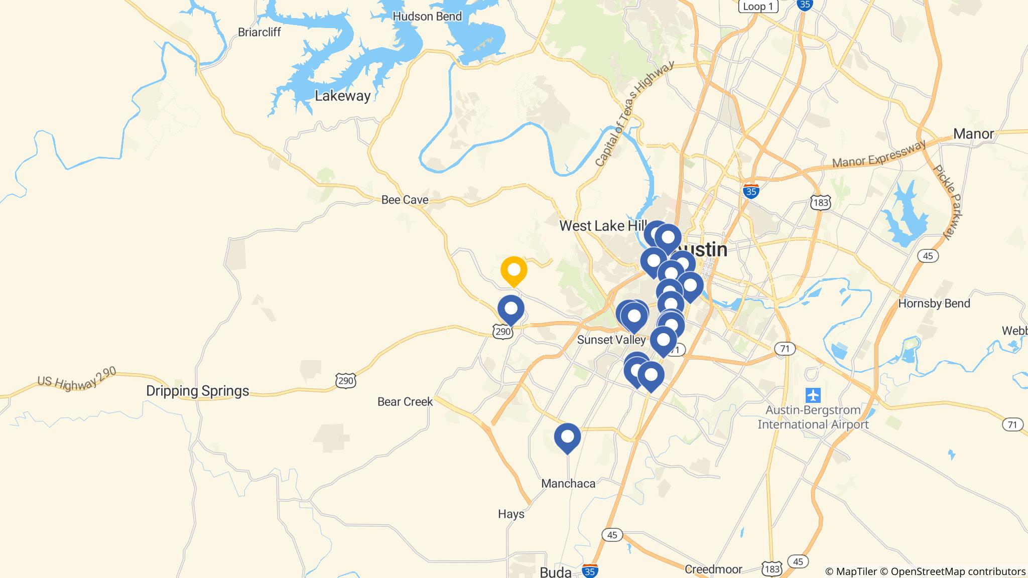 Street map of the ATM area