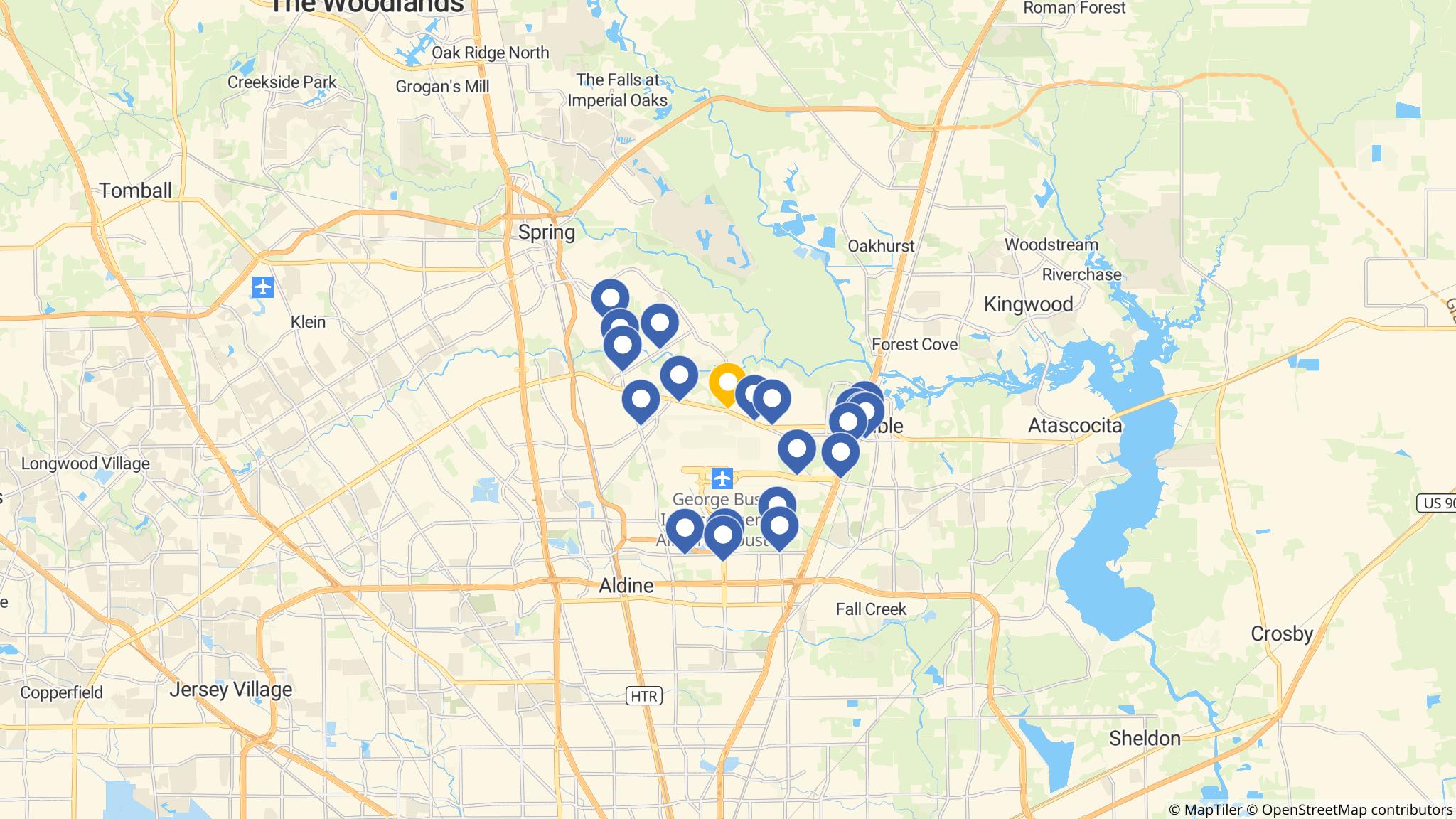 Street map of the ATM area