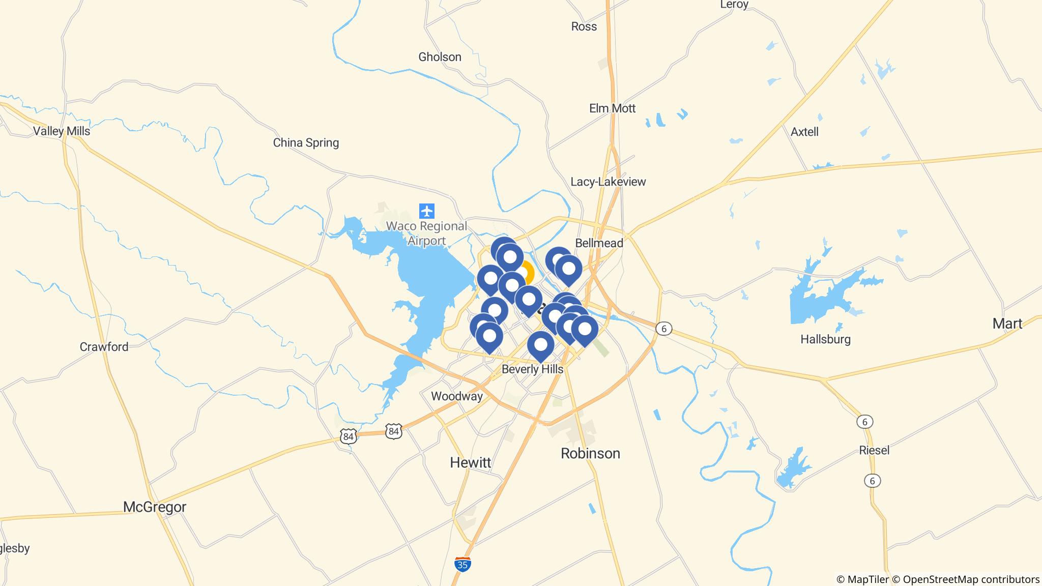 Street map of the ATM area