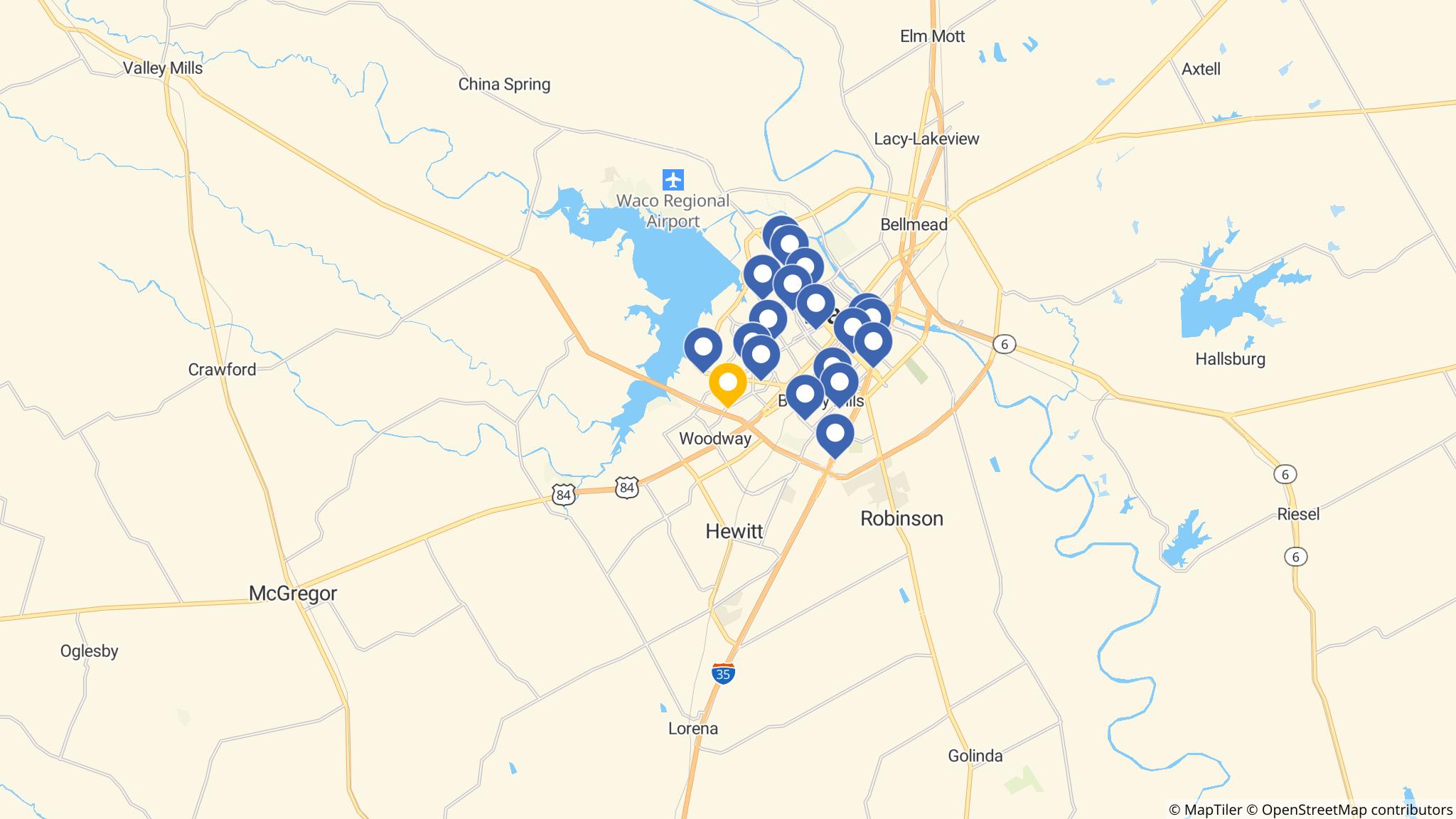 Street map of the ATM area