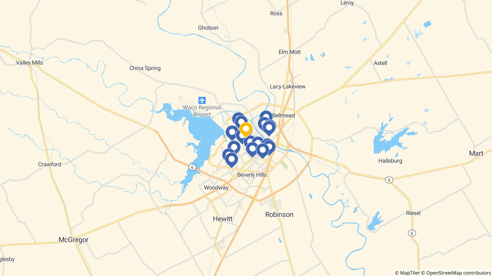 Street map of the ATM area