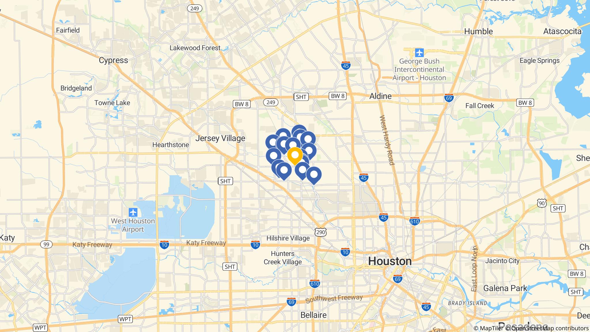 Street map of the ATM area