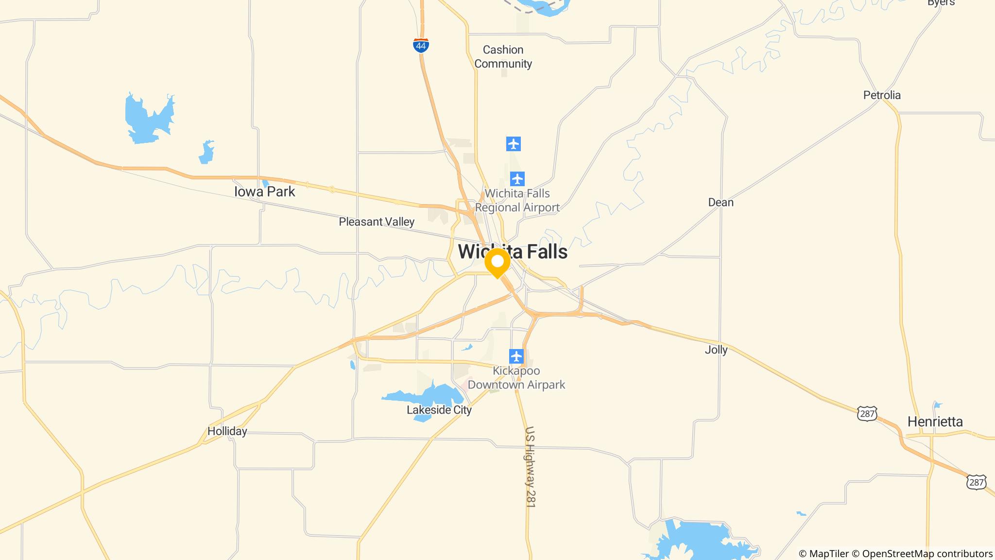 Street map of the ATM area