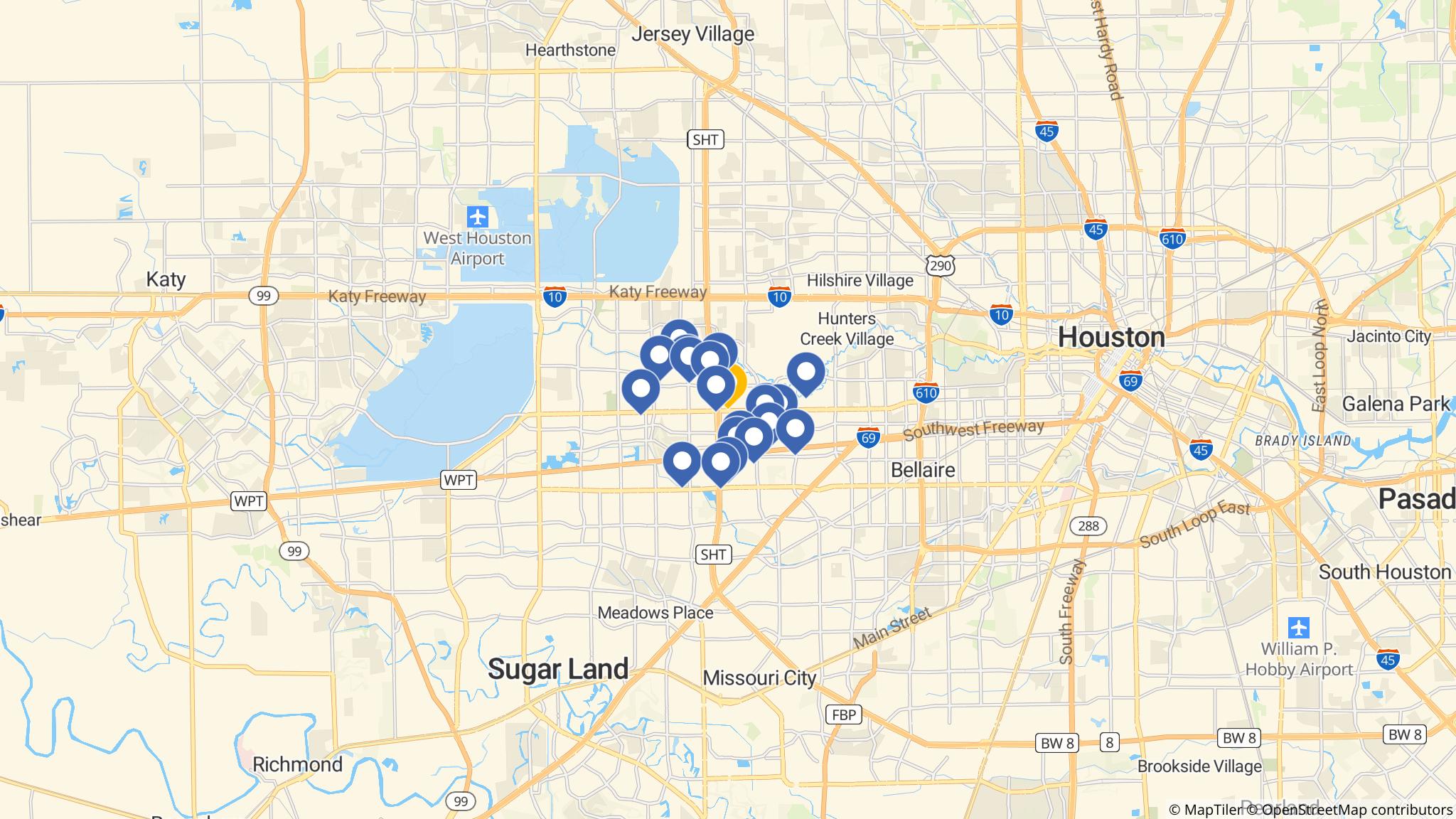 Street map of the ATM area