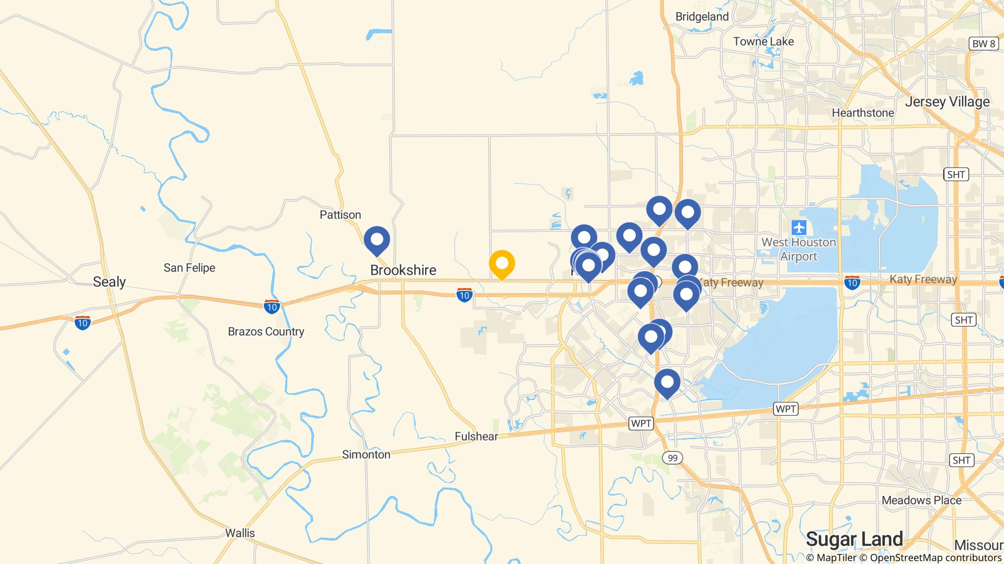 Street map of the ATM area