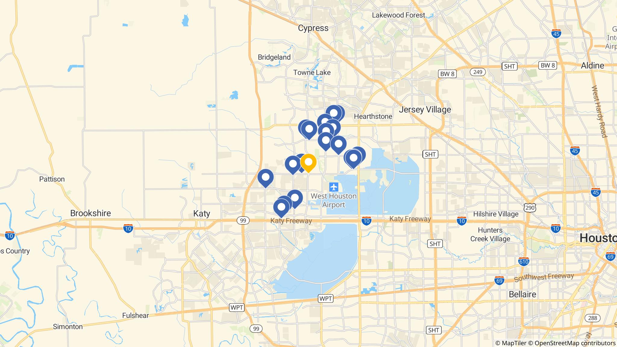 Street map of the ATM area
