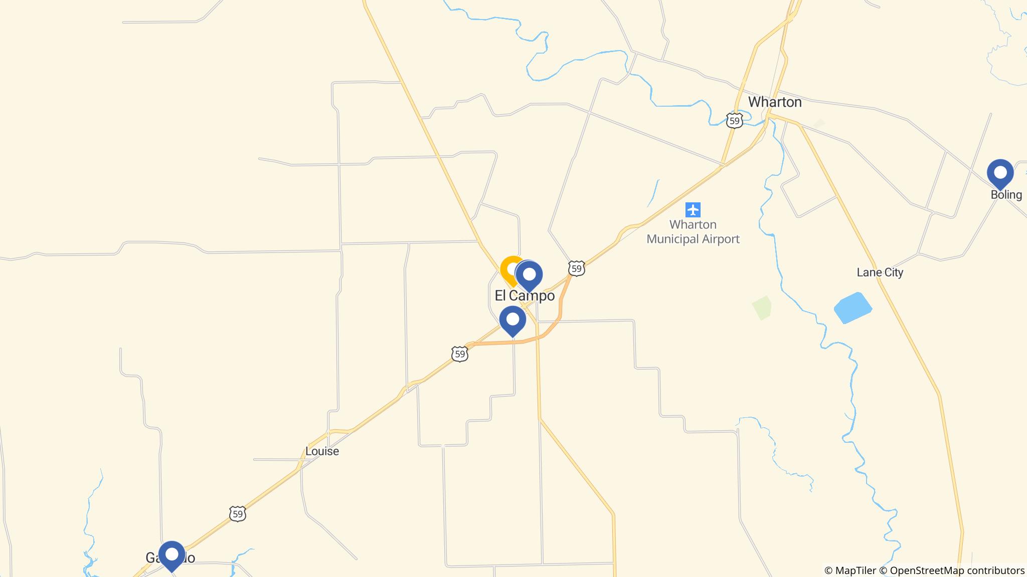 Street map of the ATM area