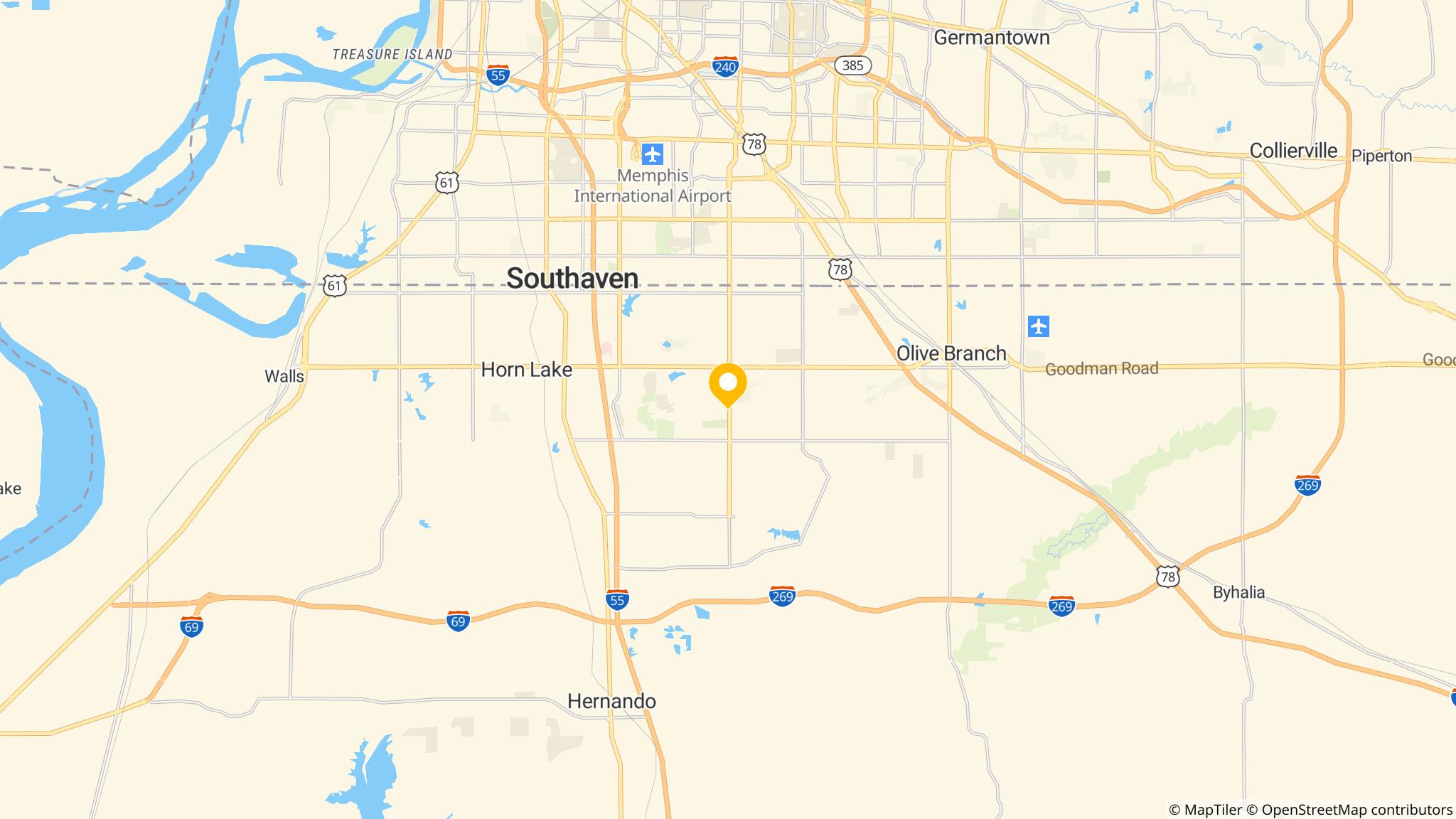 Street map of the ATM area