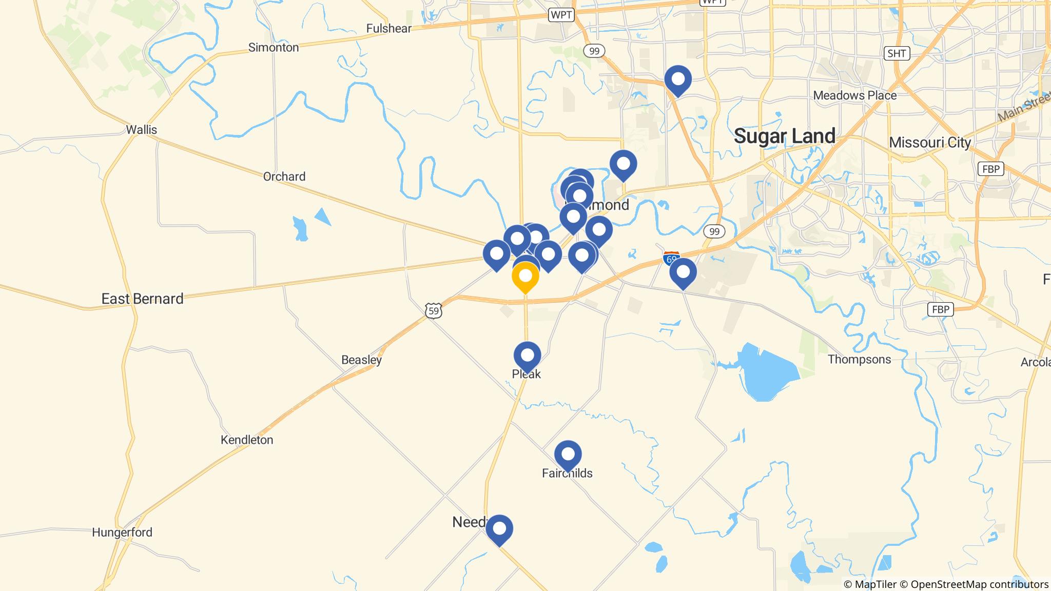 Street map of the ATM area