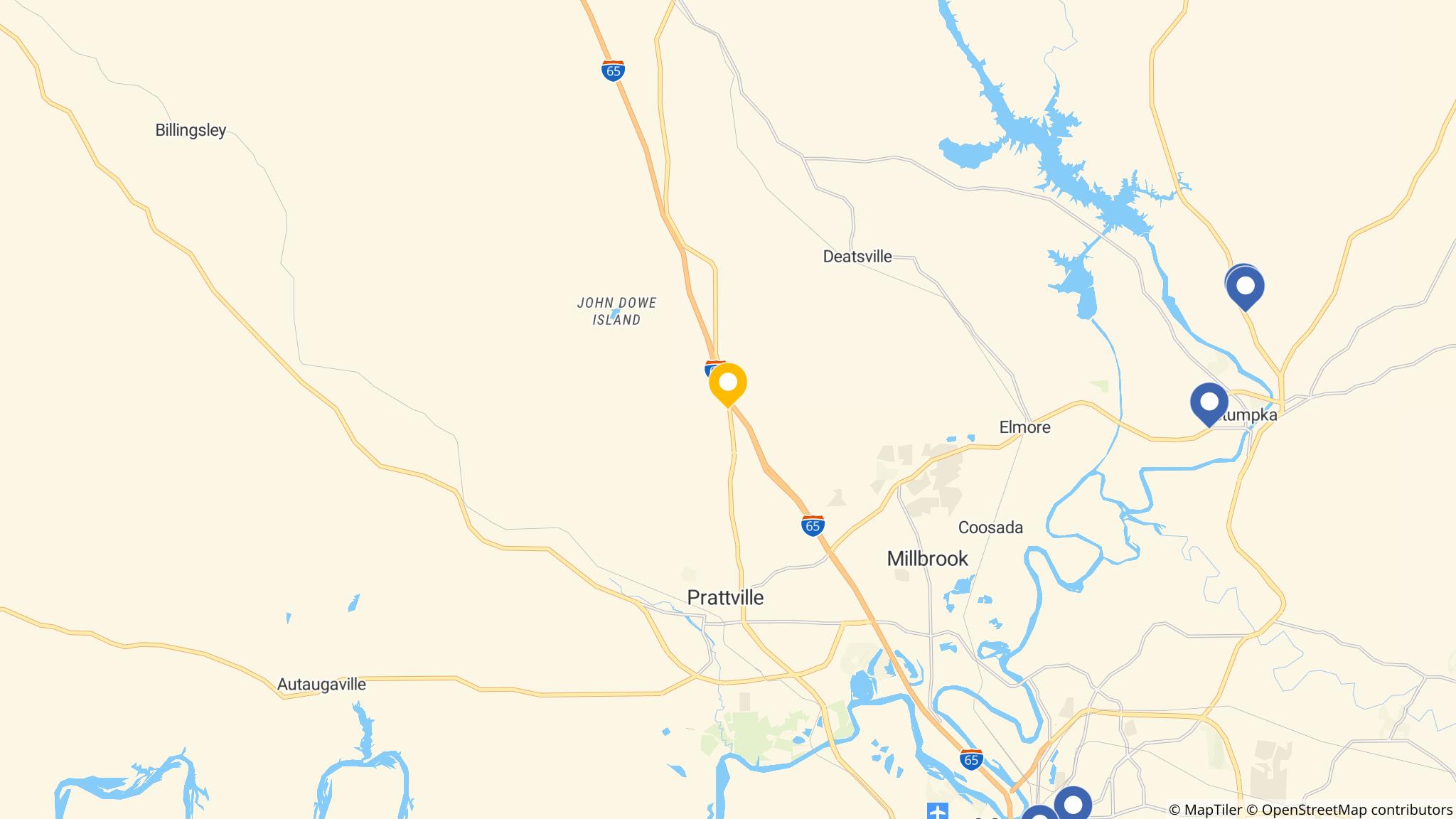 Street map of the ATM area