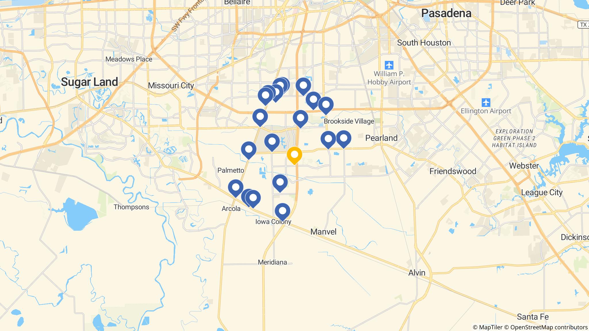 Street map of the ATM area