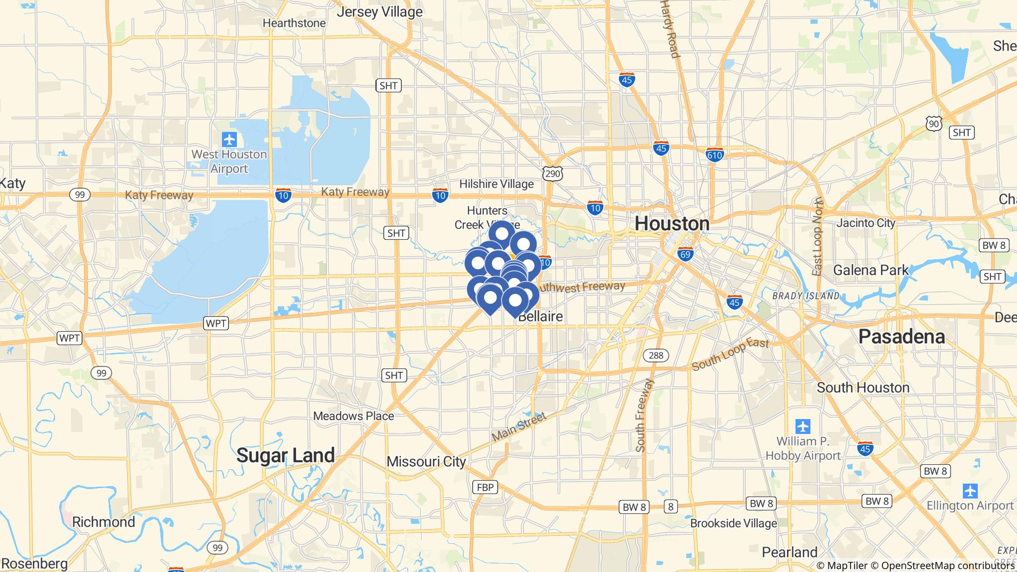 Street map of the ATM area