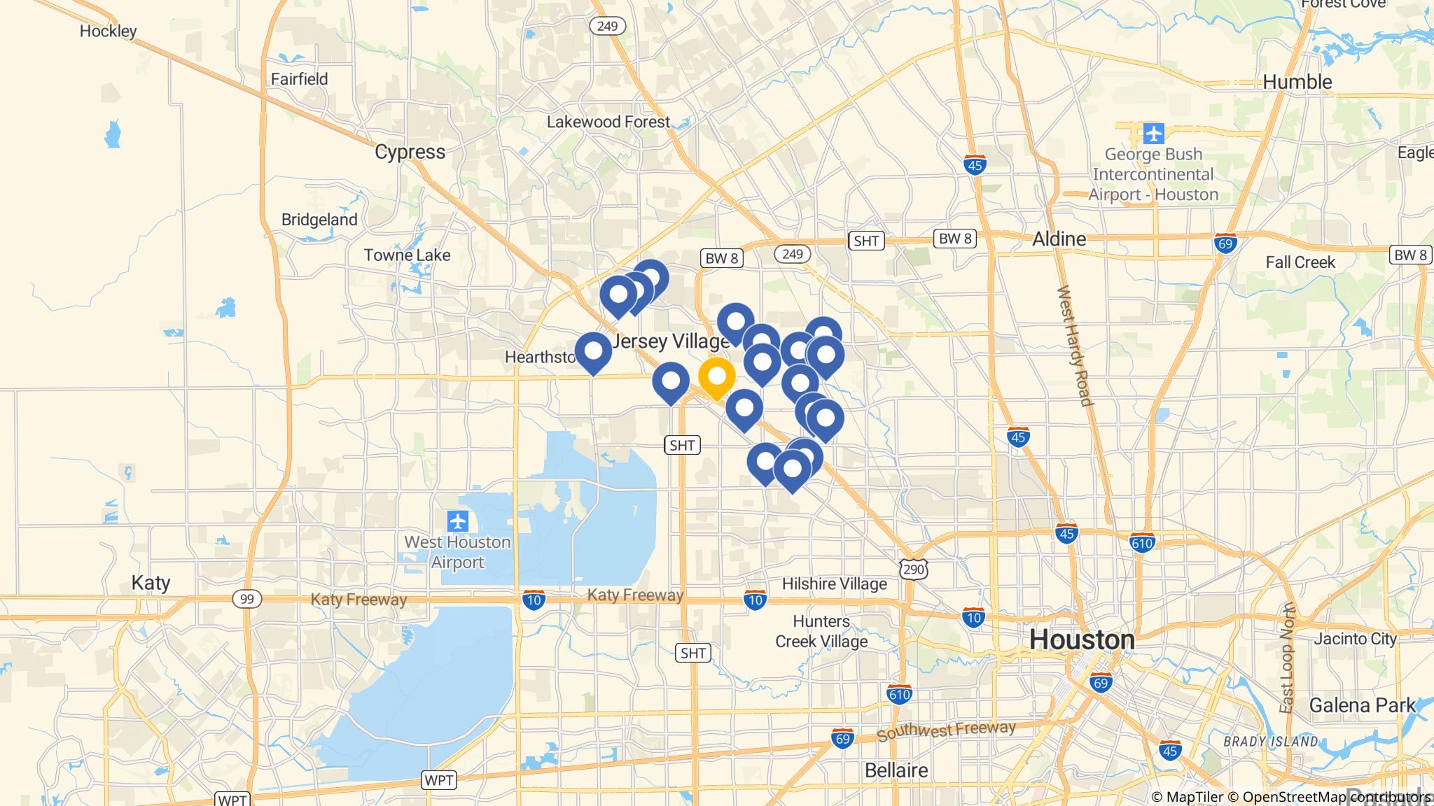 Street map of the ATM area