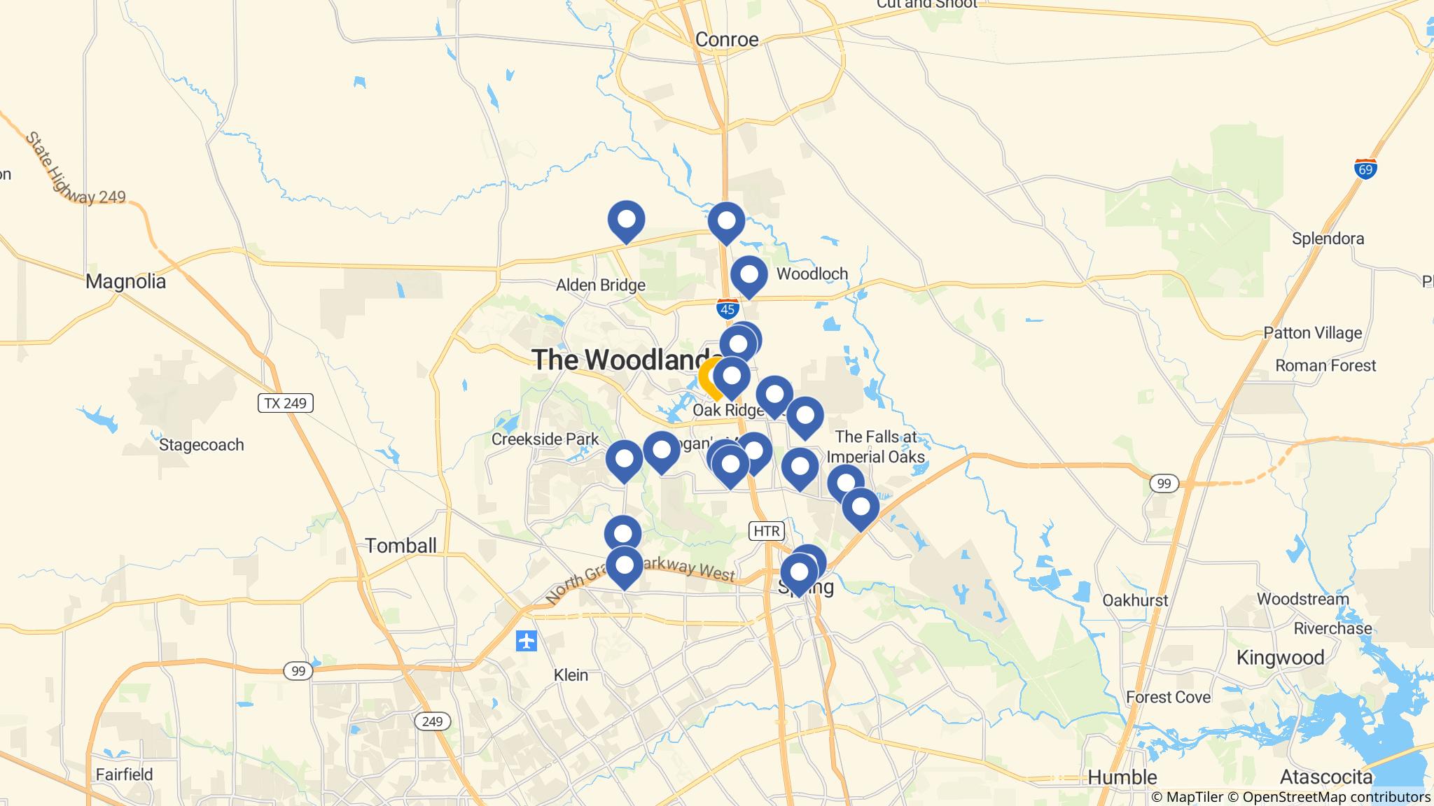 Street map of the ATM area