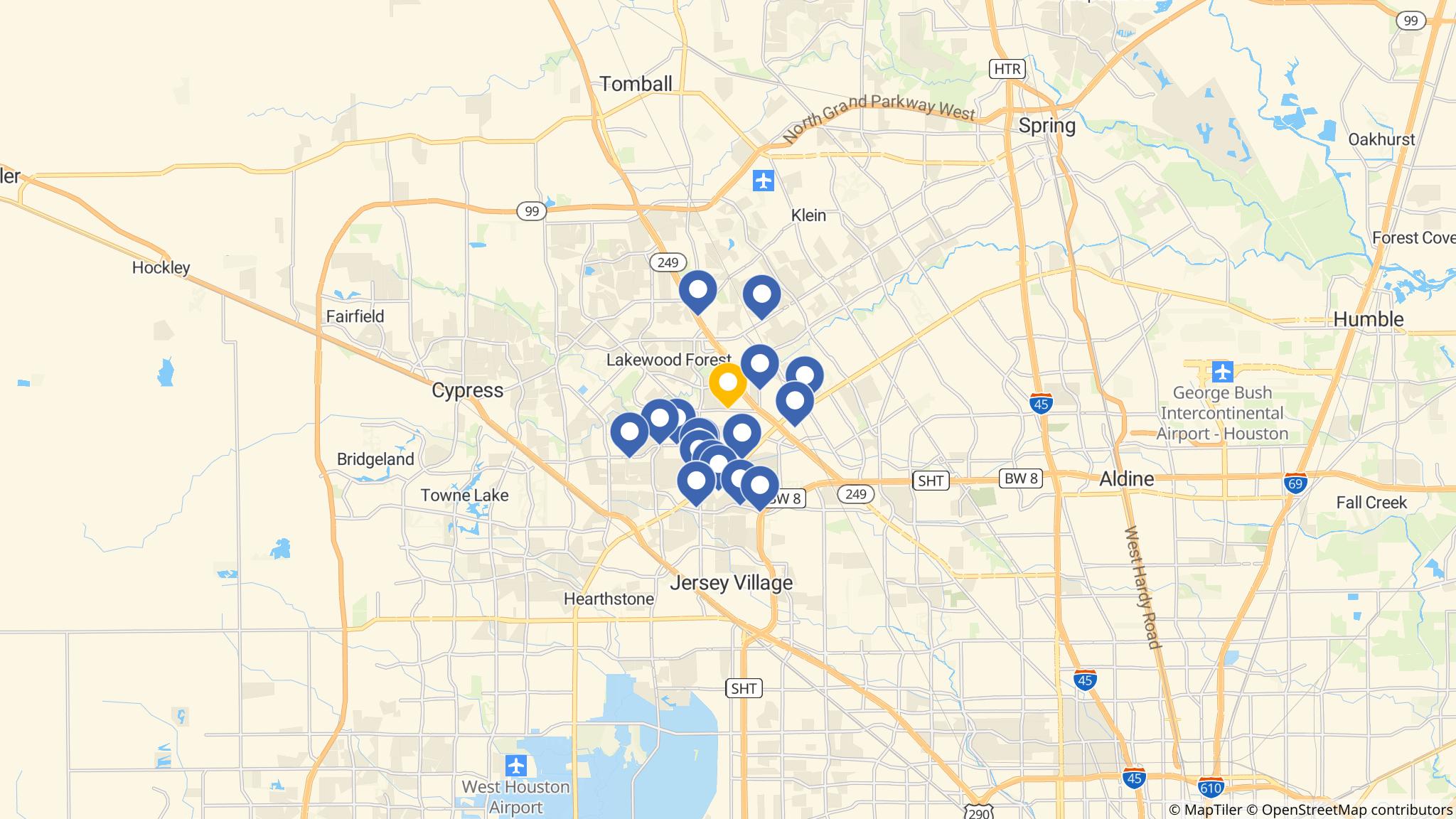 Street map of the ATM area